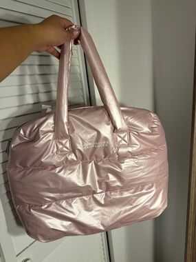 Pink Quilted Tote Bag